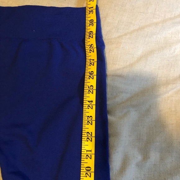 Super Soft Insulated Fleece SILVER LEG Royal Blue Winter Legging - Picture 8 of 8